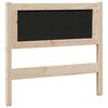 vidaXL Tapicerowane wezgłowie Brązowy 120 cm Lite drewno sosnowe