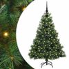 vidaXL Sztuczna choinka z 150 diodami LED Zielony 120 cm PE i PVC