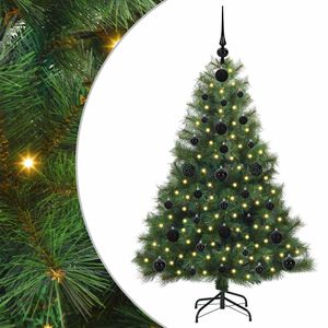 vidaXL Sztuczna choinka z 150 diodami LED Zielony 120 cm PE i PVC