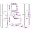 vidaXL Zestaw mebli łazienkowych z przechowywaniem 4 pcs Stare drewno