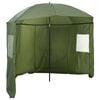 vidaXL Parasol wędkarski 290 x 225 cm Poliester Oxford Ż&oacute;łta armia