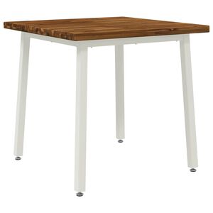 vidaXL Kwadratowy st&oacute;ł do jedzenia 60 x 55 x 75 cm Lite Drewno Akacji