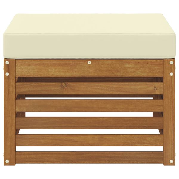 vidaXL Pufa na zewnątrz Lite Drewno Akacji Naturalny