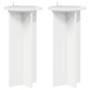 vidaXL Stojak na rośliny 2 pcs Biały wysoki połysk 29,5 x 29,5 x 60 cm