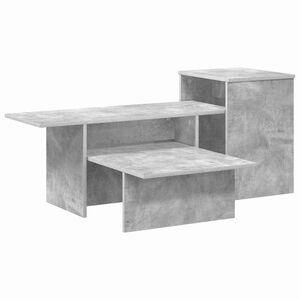 vidaXL Konsola Betonowy szary 91,5 x 35 x 38,5 cm Drewno inżynieryjne