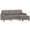 vidaXL 3-osobowa sofa z podn&oacute;żkiem, taupe, 180 cm, tkaniną