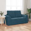 vidaXL Sofa Bed 60cm Niebieski Aksamit