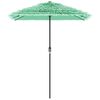 vidaXL Parasol ogrodowy na stalowym słupku, zielony, 300x200x250 cm