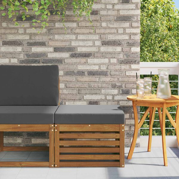 vidaXL Pufa na zewnątrz Lite Drewno Akacji Naturalny
