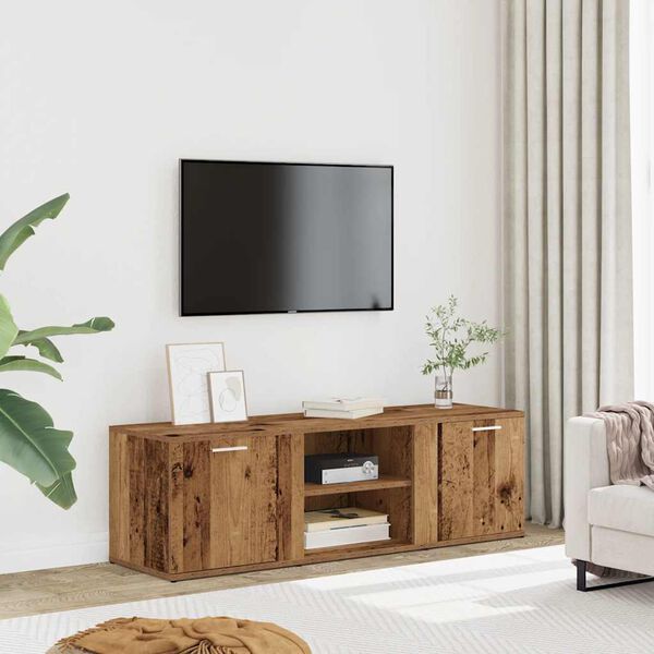 vidaXL Szafka pod TV, stare drewno, 120x34x37 cm