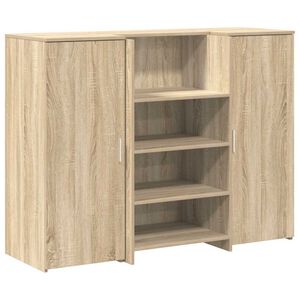 vidaXL Biurko recepcyjne dąb sonoma 135x50x103,5 cm Drewno klejone
