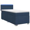 vidaXL Ł&oacute;żko Box Spring z materacem i LED niebieski 100 x 200 cm