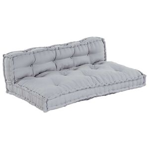 vidaXL Modułowa sofa 2 pcs Szary 120 x 80 x 38 cm tkanina