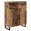 vidaXL Highboard z szufladą Stare drewno 69,5 x 34 x 180 cm