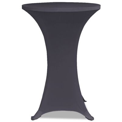 vidaXL Elastyczne nakrycie stołu antracytowe 2 szt. 60 cm