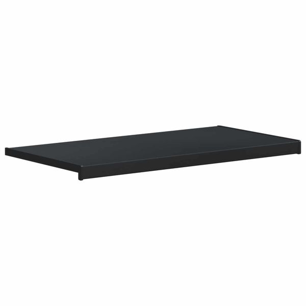 vidaXL Parapet okienny Antracyt z drewnianą strukturą 80 x 40 x 4,5 cm