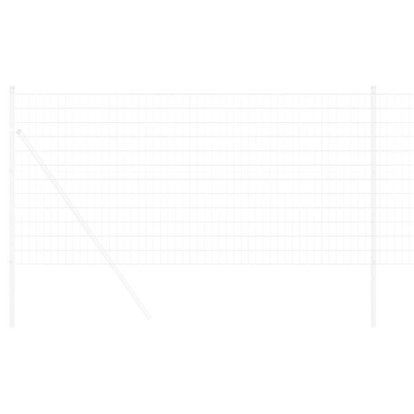 vidaXL Ogrodzenie Euro Srebrny 1.2 x 10 m
