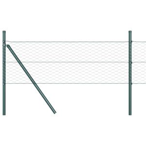 vidaXL Sześcioramienna podstawa ogrodzenia 50 x 0,4 m Stal pokryta PVC