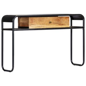 vidaXL Stolik konsola, 118 x 30 x 75 cm, lite drewno mango