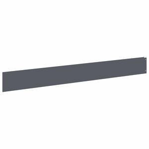 vidaXL Krawężnik do trawnika 10 szt. 100 x 12 cm Stal antracytowy