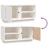 vidaXL Szafka pod telewizor, biała, 80x35x40,5 cm, lite drewno sosnowe