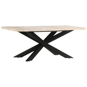 vidaXL St&oacute;ł jadalniany, 180 x 90 x 76 cm, lite, bielone drewno mango
