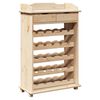 vidaXL Regał na wino Naturalny 58 x 28 x 90 cm Drewno sosnowe