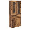 vidaXL Highboard 2 szt. Stare drewno 69,5 x 34 x 180 cm
