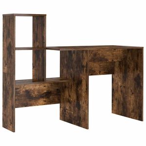 vidaXL Biurko Dąb wędzony Drewno inżynieryjne 131,5 x 50 x 106,5 cm