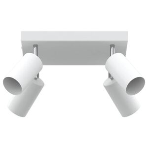 vidaXL Reflektor sufitowy Z reflektorami Biały 26 x 26 x 16 cm Metal