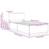 vidaXL Ramka ł&oacute;żka Z zagł&oacute;wkiem Biały 90 x 200 cm Drewno inżynieryjne