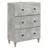 vidaXL Szafka z Szufladami Betonowy szary 66 x 34,5 x 90 cm