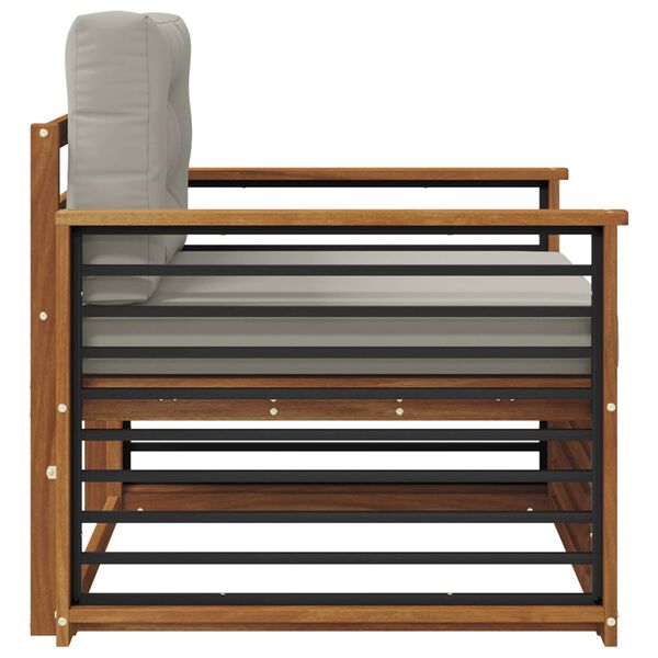 vidaXL Zestaw sof na zewnątrz Lite drewno akacjowe i poliester