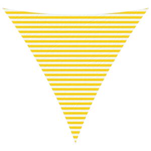 vidaXL Żagiel przeciwsłoneczny Ż&oacute;łty i Biały 4 x 4 x 4 m