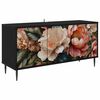 vidaXL Szafka pod telewizor BORNE 102 x 33 x 51 cm Czarny dąb