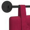 vidaXL Wisząca Głowa Czerwone wino 150 x 55 x 5 cm Aksamit