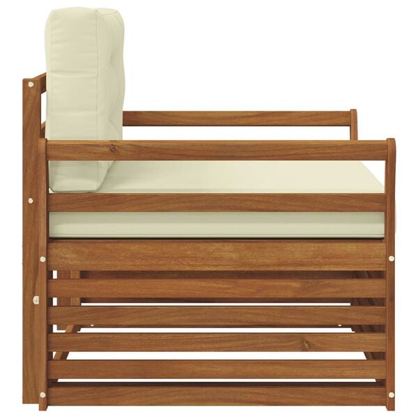 vidaXL Zestaw sof na zewnątrz Lite drewno akacjowe i poliester