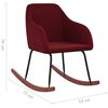 vidaXL Fotel bujany, winna czerwień, tapicerowany aksamitem