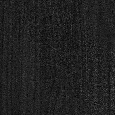 vidaXL Donica ogrodowa, czarna, 200x31x31 cm, drewno sosnowe