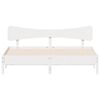 vidaXL Rama ł&oacute;żka bez materaca, biała, 160x200 cm, lite drewno sosnowe