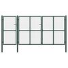 vidaXL Brama ogrodowa stalowa 400x200 cm zielona