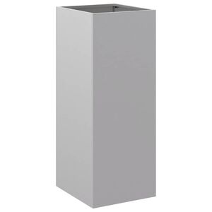 vidaXL Donica, srebrna, 32x29x75 cm, stal galwanizowana