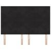 vidaXL Zagł&oacute;wek Czarny 160 cm Aksamit