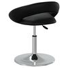 vidaXL Stołek barowy, czarny, obity sztuczną sk&oacute;rą
