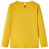 Koszulka dziecięca z długimi rękawami, ciemna ochra, 92