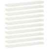 vidaXL Profil nakładkowy ogrodowy 10 szt. 100 x 15 x 5 cm Stal Biały
