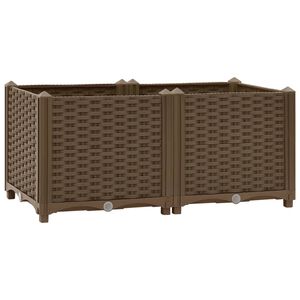 vidaXL Donica do podniesionej rabaty, 80x40x38 cm, polipropylen