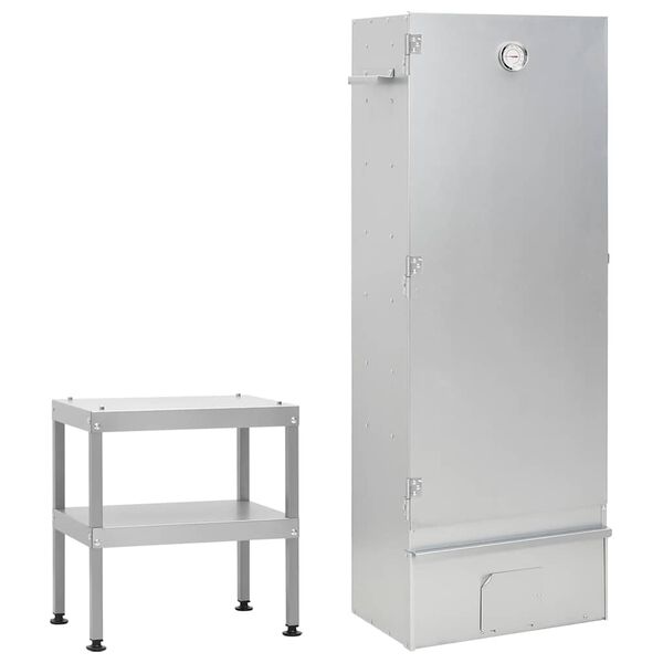 vidaXL Wędzarnia ze stolikiem, stal galwanizowana