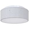 vidaXL Lampa Sufitowa Z reflektorami Szary 30 x 30 x 13,5 cm tkanina