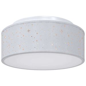 vidaXL Lampa Sufitowa Z reflektorami Szary 30 x 30 x 13,5 cm tkanina